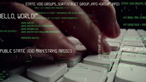 Imagen creativa de programación de computadoras, codificación y desarrollo de software