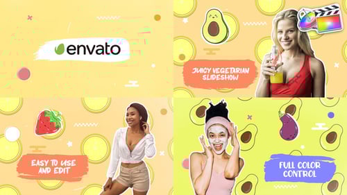 Juicy Vegetarian Slideshow for FCPX