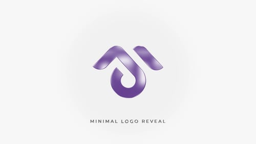 Clean 3D Geometric Line Logo Reveal Animation