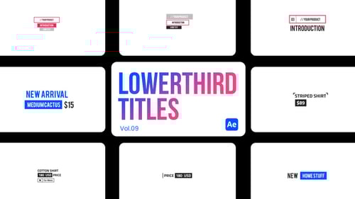 Lowerthird Titles 09 for After Effects