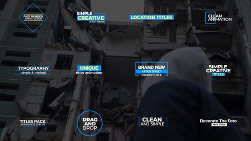 Clean Animated Text Titles Pack for Modern Video Projects