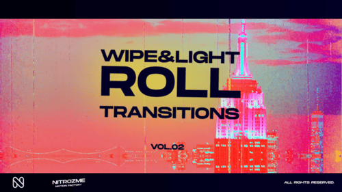 Wipe and Light Roll Transitions Vol.02