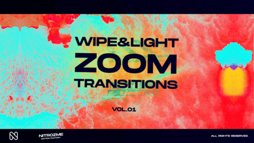 Cinematic Wipe and Zoom Transitions with Energetic Light Effects