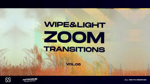 Dynamic Wipe and Zoom Video Transitions with Light Effects