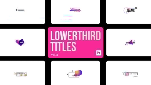 Lowerthird Titles 13 for Premiere Pro