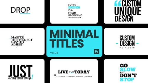 Minimal Titles 04 for Premiere Pro