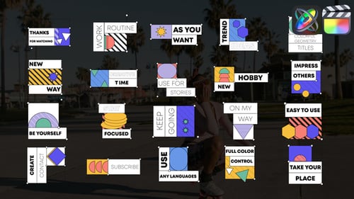 Colorful Geometric Titles and Lower Thirds