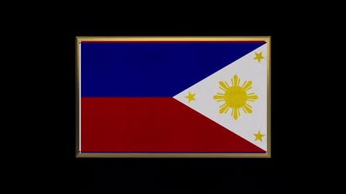 3D-Flagge der Philippinen