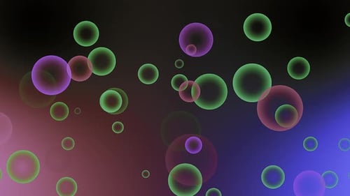 Movement of Colored Bubbles