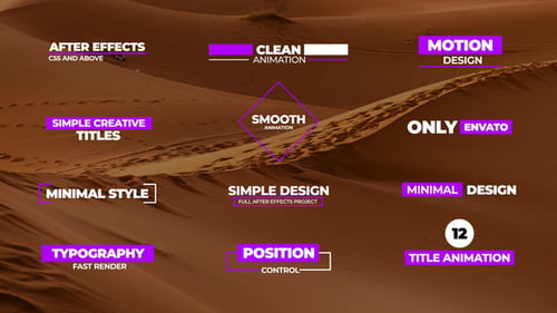 Clean Animated Titles and Lower Thirds with Smooth Motion