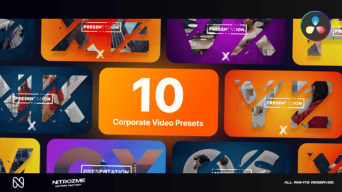 Corporate Typography Vol. 01 for DaVinci Resolve