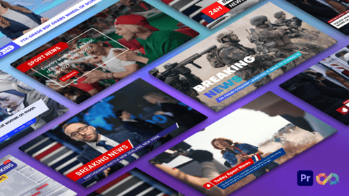 Títulos de notícias, crachá e Lower Thirds - PR