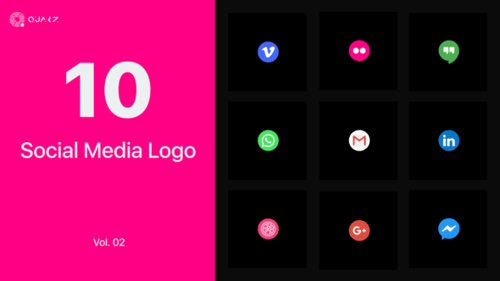 Animated Social Media Logo Reveals Pack