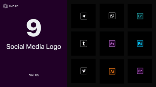 Animated Social Media Icon Reveals Pack