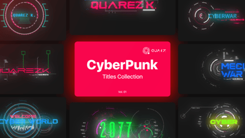 Cyberpunk Motion Titles Vol. 01