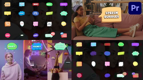 Speech Bubbles And Titles for Premiere Pro