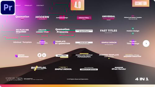 Clean Minimal Text Title Animations and Lower Thirds Pack