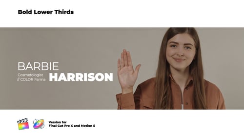 Modern Bold Lower Thirds Title Pack