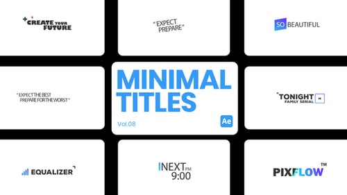 Dynamic Minimal Titles Pack with Smooth Text Reveals