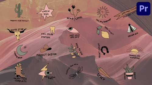 Wild West Titles for Premiere Pro