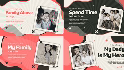 Modern Family Memories Dynamic Photo Album Intro