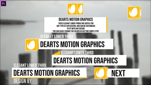 3D Elegant Lower Third Premiere Pro