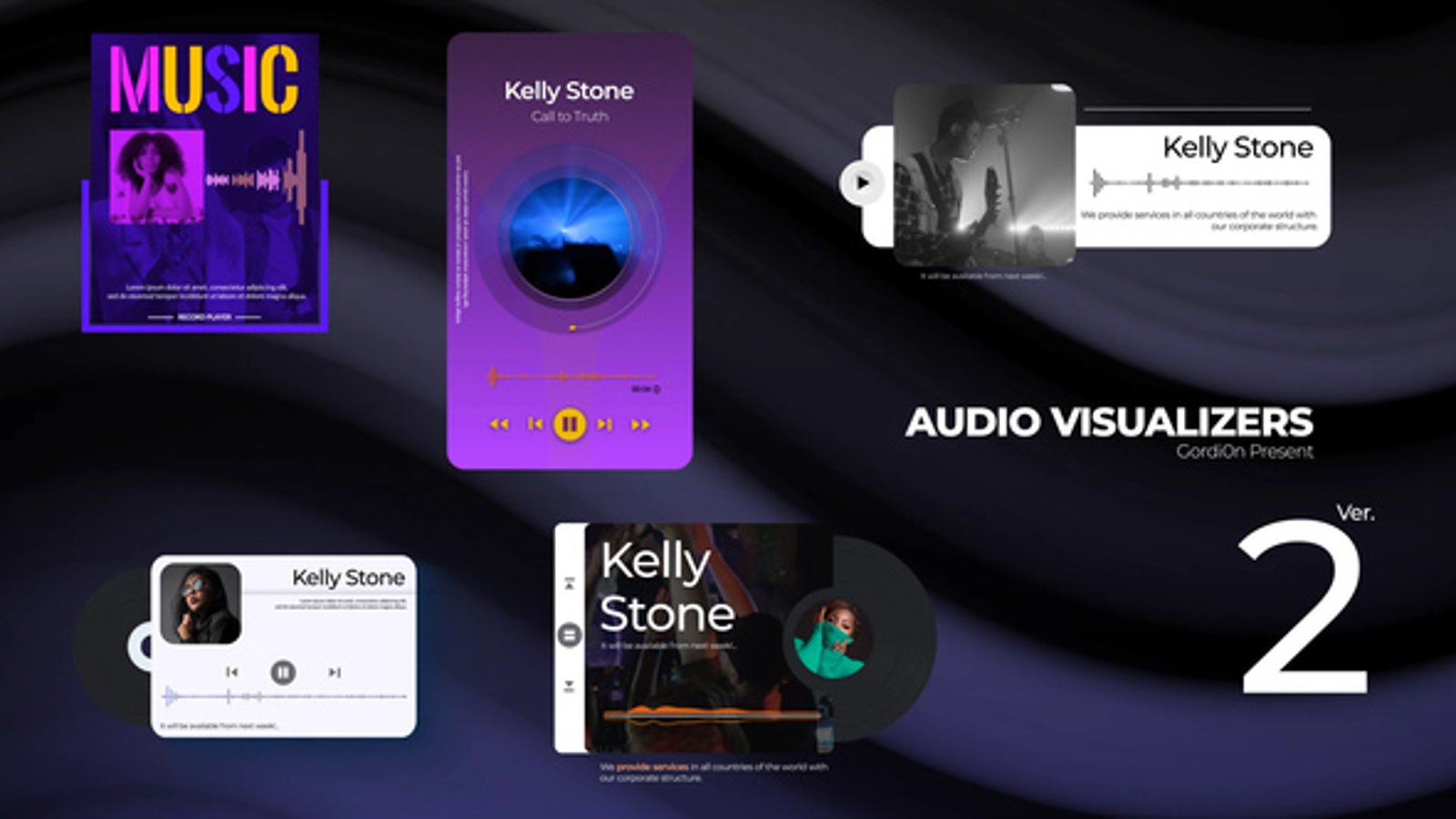 Visualizer Design, Product Promo ft. audio spectrum & audio - Envato