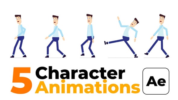Character Animation - Happy Walk, Elements ft. character explainer ...