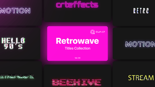 Retrowave Motion Titles, volumen 04