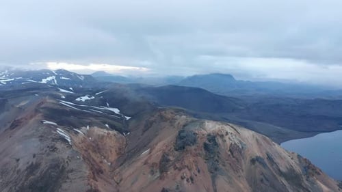 Aerial Panoramic Footage of Mountain Landscape