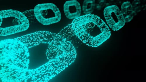 Aa 40 Block Chain Concept. Crypto Currency Digital Background. Modern Technology