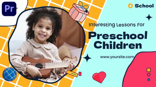 Animated Kids Education Slideshow with Playful Flat Design