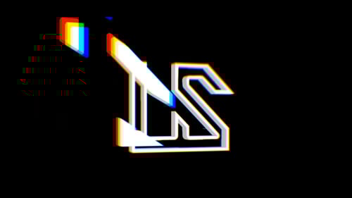 Dynamic Glitch Geometric Logo Reveal Intro