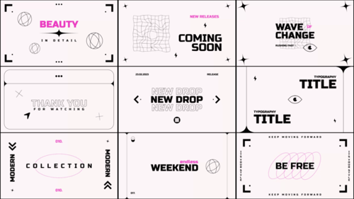 Minimalist Modern Title Overlays