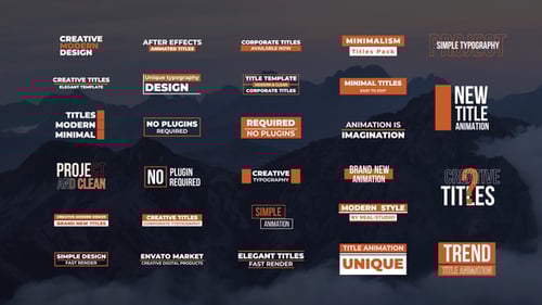 Minimal Simple Titles | AE