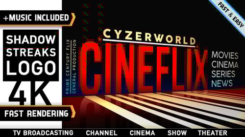 Logo Shadow Streaks - Theater Cinema Stage