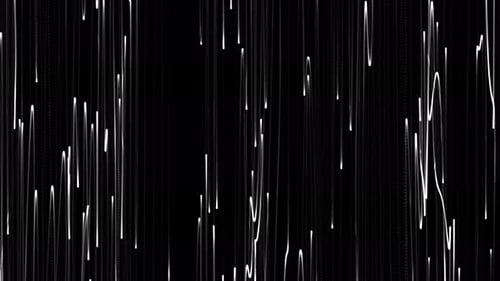 Les rayons blancs comme un laser dessinent des motifs lumineux dans l'abstraction