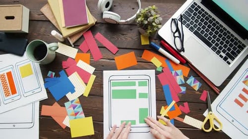 Working Day of Smartphone Application Designer