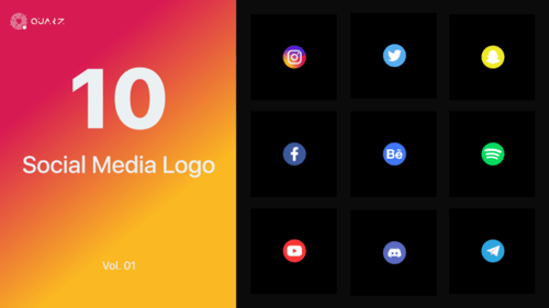 Modern Social Media Logo Reveal Pack for Digital Branding