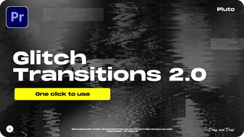 Dynamic Digital Glitch Video Transitions Pack
