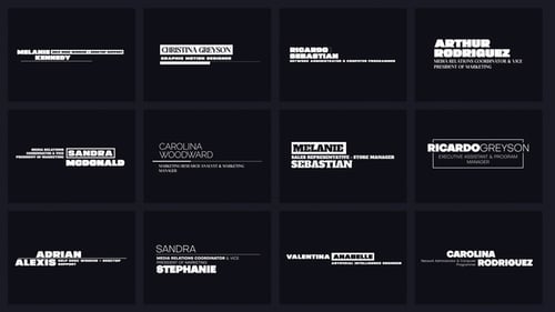 Minimal Lower Thirds for Premiere Pro