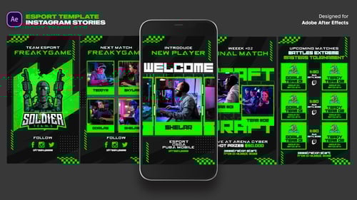 Esport Instagram Stories MOGRT