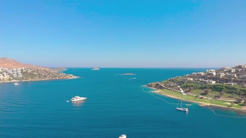 Yachts In The Sea Bay