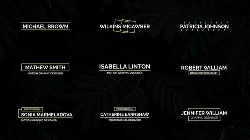 Clean Modern Lower Thirds Title Animations Pack