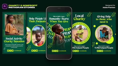 Charity & Nonprofit Instagram Stories MOGRT