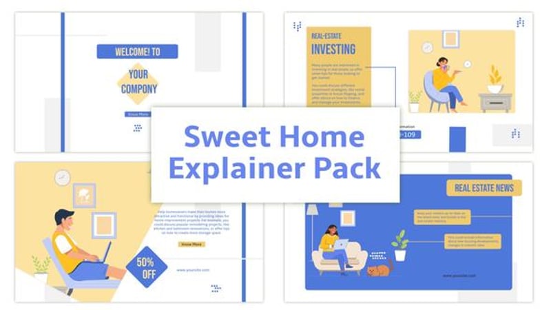50 Animated Real Estate Line Icons, Infographics ft. real estate icon ...