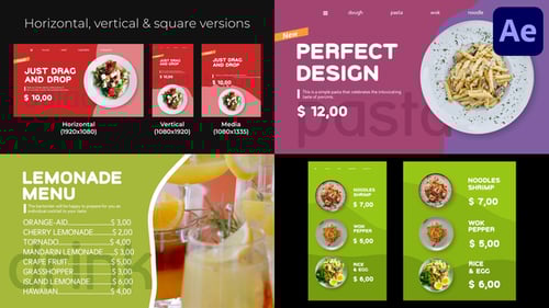 Restaurant Food (Social Media) for After Effects