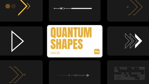 Dynamic Geometric Motion Graphics Pack with UI Elements