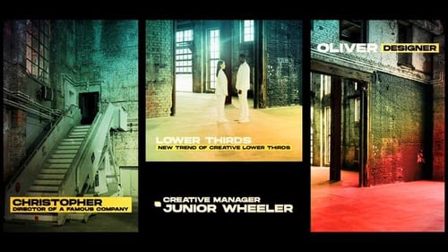 Clean Modern Dynamic Lower Thirds for Broadcast and Corporate Video