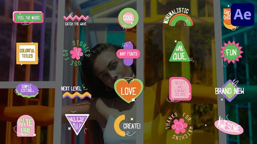 Vibrant Animated Callout Titles with Dynamic Shapes